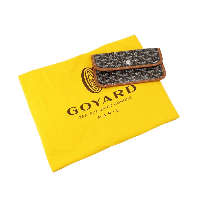 ゴヤール トートバッグ サンルイPM PVC レザー STLOUIPMLTY01CL03P GOYARD ポーチ付き ヘリンボーン 黒