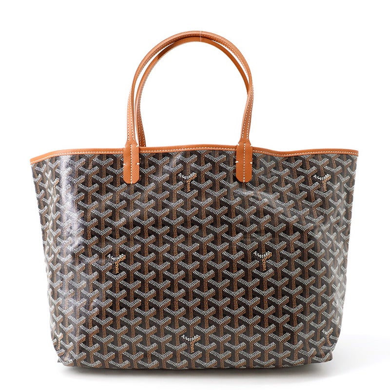 ゴヤール トートバッグ サンルイPM PVC レザー STLOUIPMLTY01CL03P GOYARD ポーチ付き 黒 ヘリンボーン