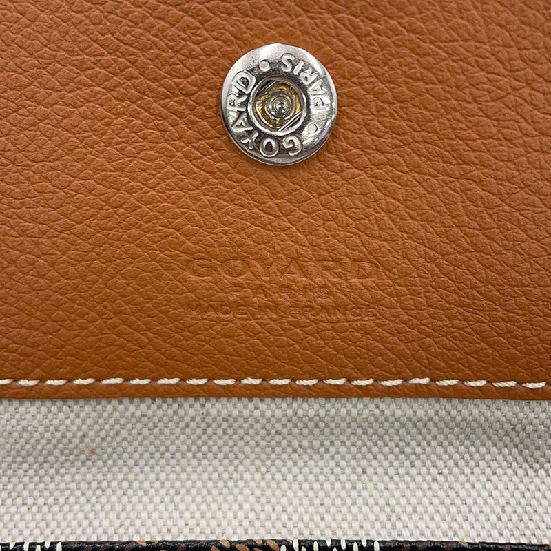 ゴヤール トートバッグ サンルイPM PVC レザー STLOUIPMLTY01CL03P GOYARD ポーチ付き 黒 ヘリンボーン