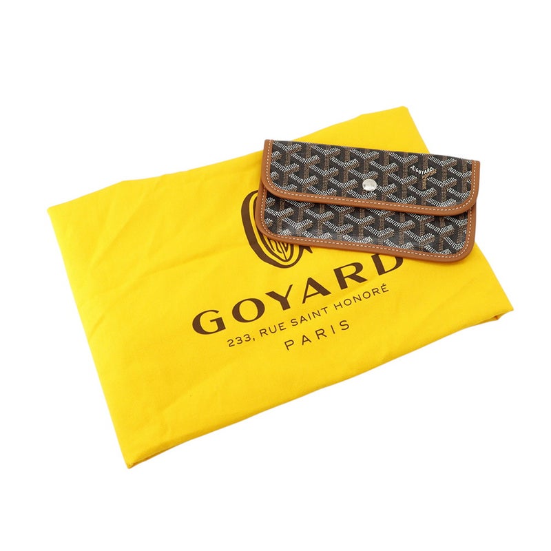 ゴヤール トートバッグ サンルイPM PVC レザー STLOUIPMLTY01CL03P GOYARD ポーチ付き 黒 ヘリンボーン