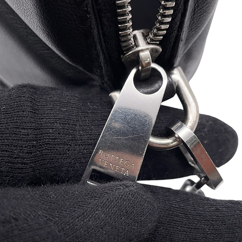 ボッテガヴェネタ チェーンショルダーバッグ パテッド ハーフムーン ミニ レザー  593165 BOTTEGA VENETA バッグ 黒