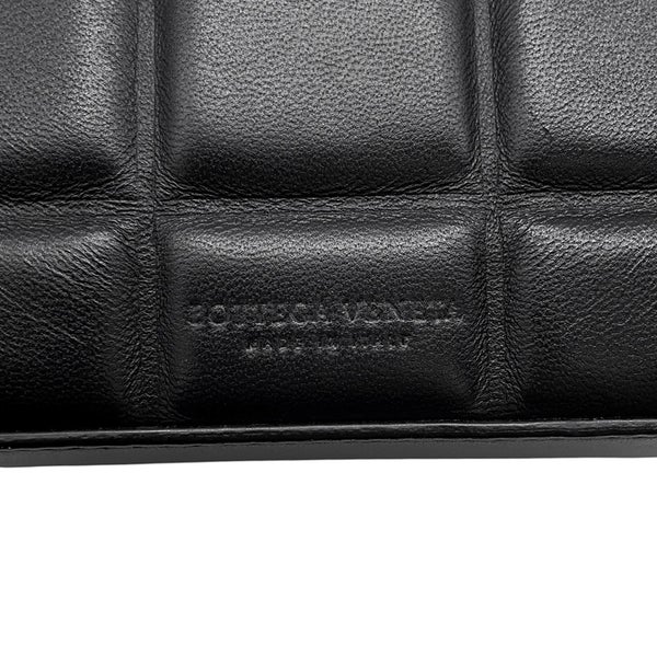ボッテガヴェネタ チェーンショルダーバッグ パテッド ハーフムーン ミニ レザー  593165 BOTTEGA VENETA バッグ 黒