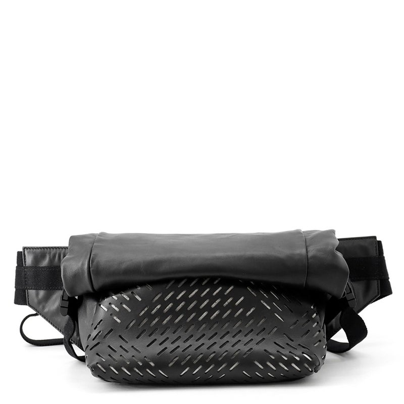 ボッテガヴェネタ ボディバッグ パーフォレイテッド クロスボディ レザー 578540 BOTTEGA VENETA バッグ 黒