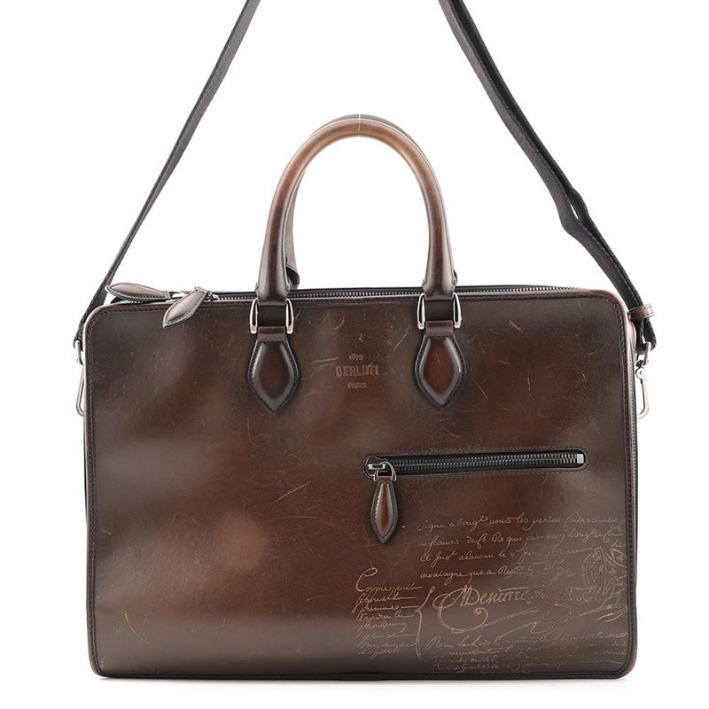 ベルルッティ ビジネスバッグ ドゥジュール スクリットレザー Berluti ２wayショルダー メンズ