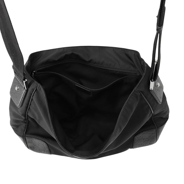 グッチ ショルダーバッグ GGエンボス ナイロン/レザー 162419 GUCCI バッグ 黒