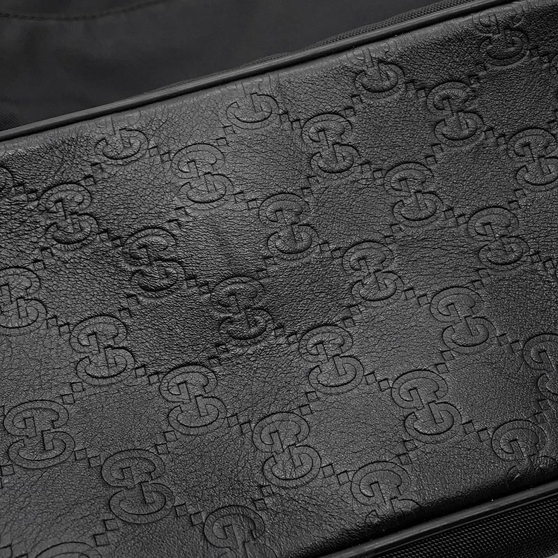 グッチ ショルダーバッグ GGエンボス ナイロン/レザー 162419 GUCCI バッグ 黒