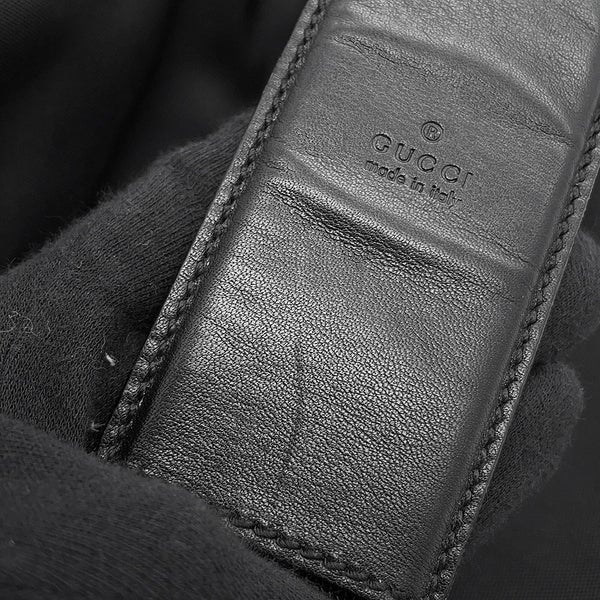 グッチ ショルダーバッグ GGエンボス ナイロン/レザー 162419 GUCCI バッグ 黒