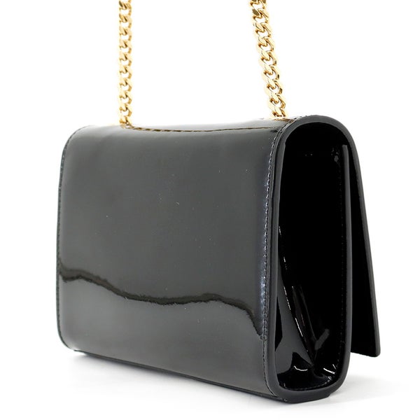 サンローランパリ チェーンショルダーバッグ ケイト モノグラム パテント 354120 SAINT LAURENT PARIS 黒