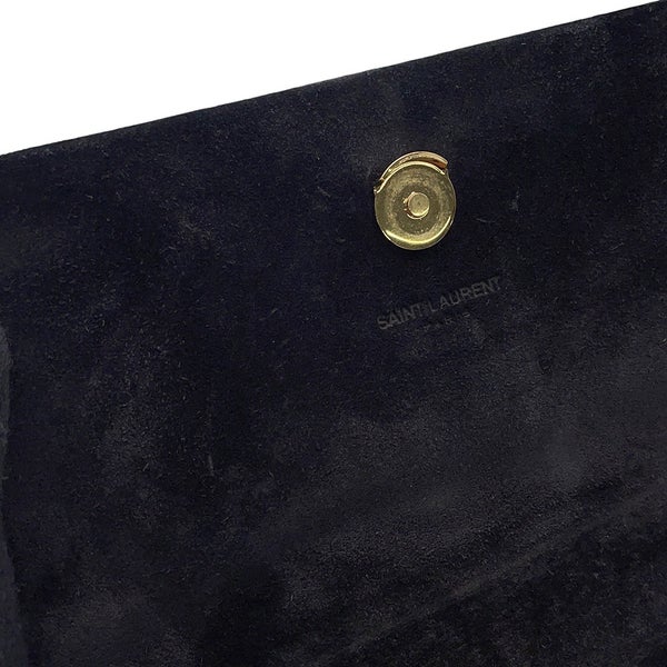 サンローランパリ チェーンショルダーバッグ ケイト モノグラム パテント 354120 SAINT LAURENT PARIS 黒