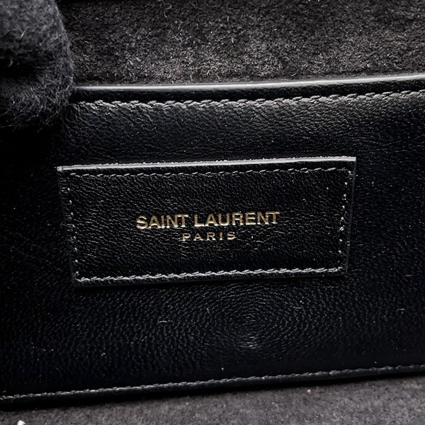 サンローランパリ チェーンショルダーバッグ ケイト モノグラム パテント 354120 SAINT LAURENT PARIS 黒