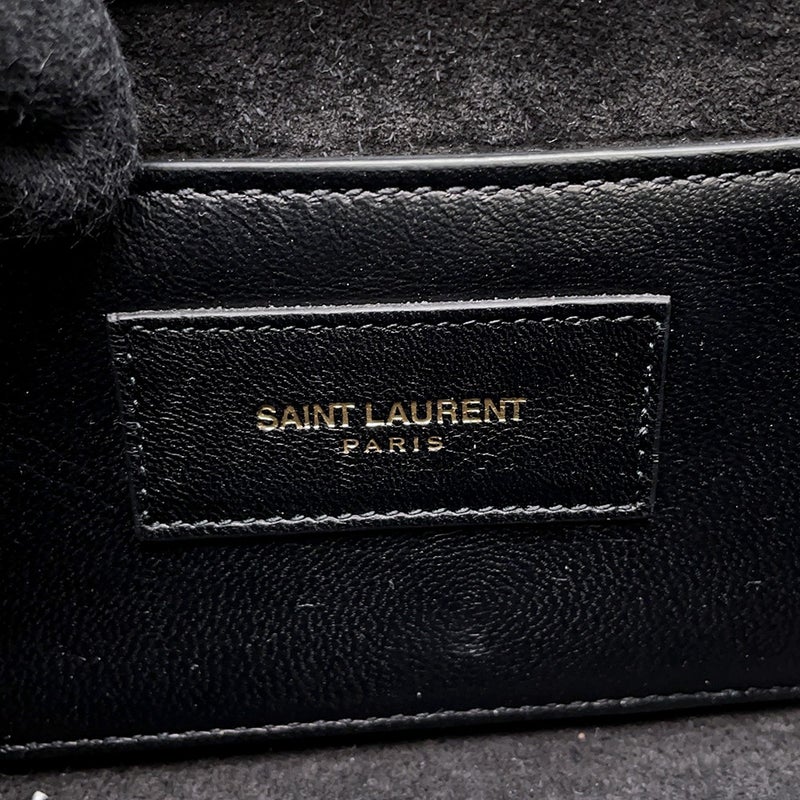 サンローランパリ チェーンショルダーバッグ ケイト モノグラム パテント 354120 SAINT LAURENT PARIS 黒