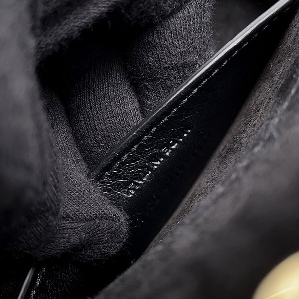サンローランパリ チェーンショルダーバッグ ケイト モノグラム パテント 354120 SAINT LAURENT PARIS 黒