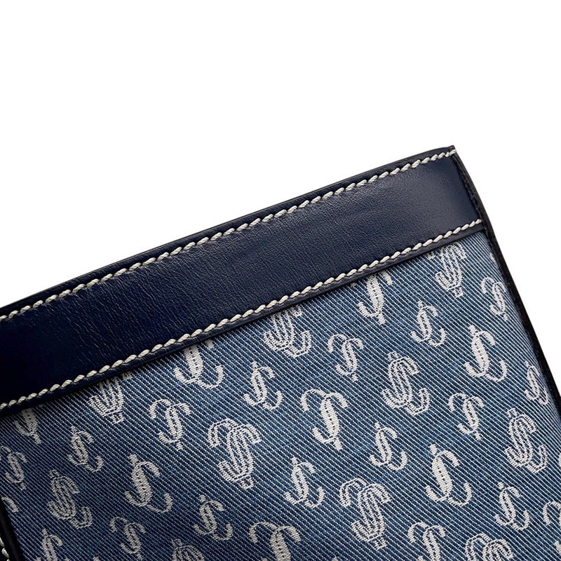 ジミーチュウ トートバッグ NINE 2 FINE キャンバス レザー JIMMY CHOO バッグ