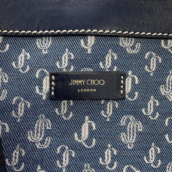 ジミーチュウ トートバッグ NINE 2 FINE キャンバス レザー JIMMY CHOO バッグ