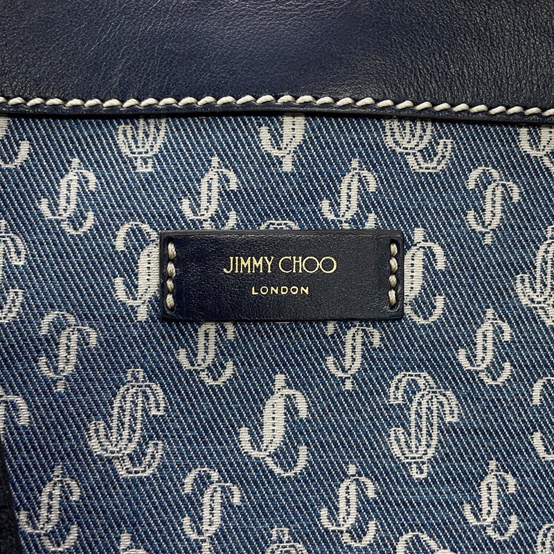 ジミーチュウ トートバッグ NINE 2 FINE キャンバス レザー JIMMY CHOO バッグ