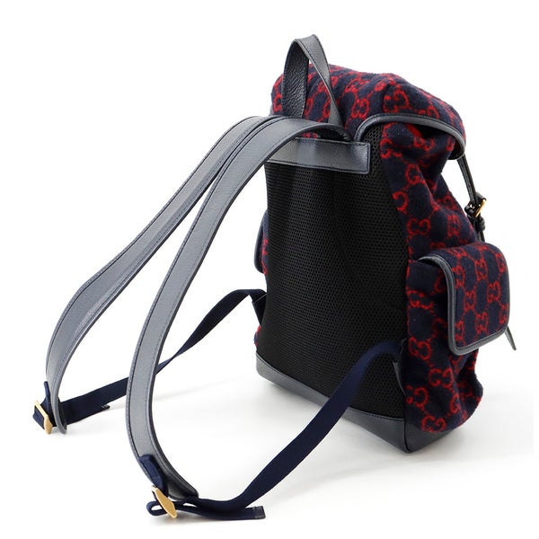 グッチ リュック GGウール レザー/ウール 598184 GUCCI バッグ バックパック