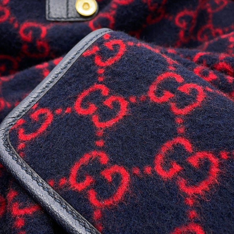グッチ リュック GGウール レザー/ウール 598184 GUCCI バッグ バックパック