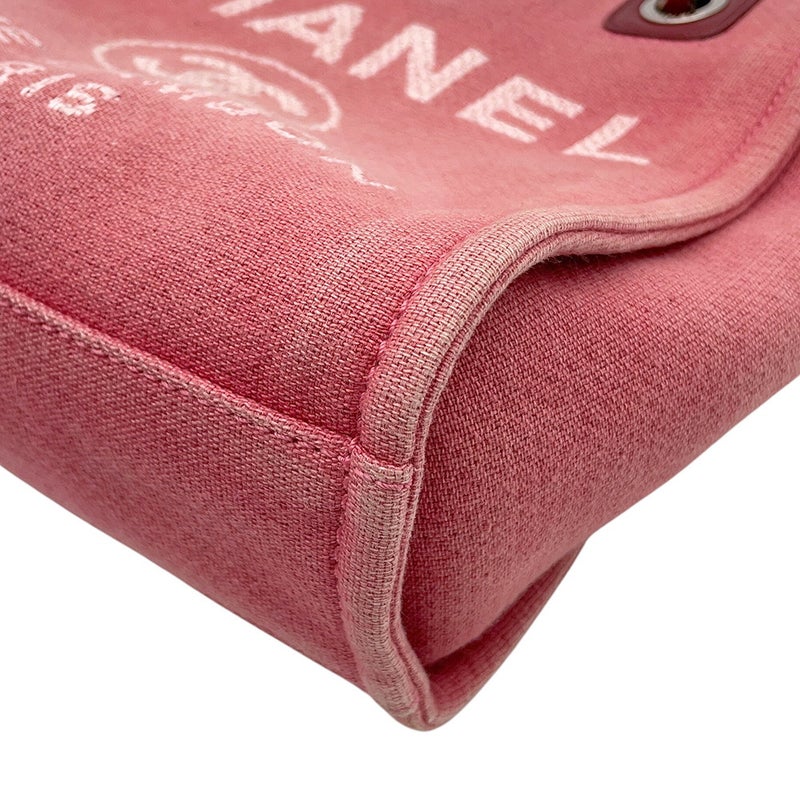 シャネル トートバッグ ドーヴィルライン トートPM ココマーク キャンバス/レザー A66939 CHANEL バッグ チェーン