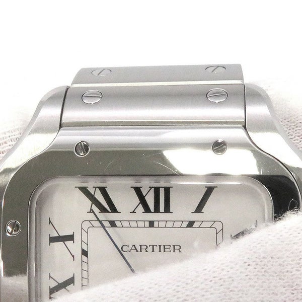 カルティエ サントス ドゥ カルティエ LM WSSA0018 Cartier 腕時計 シルバー文字盤
