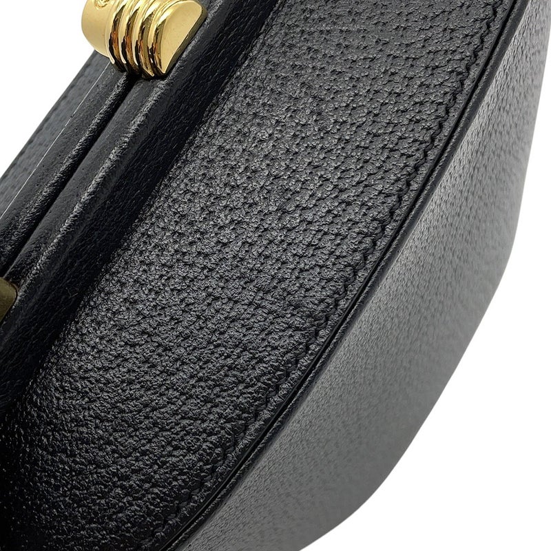 グッチ ハンドバッグ バンブー レザー 746251 GUCCI 2wayチェーンショルダーバッグ 黒