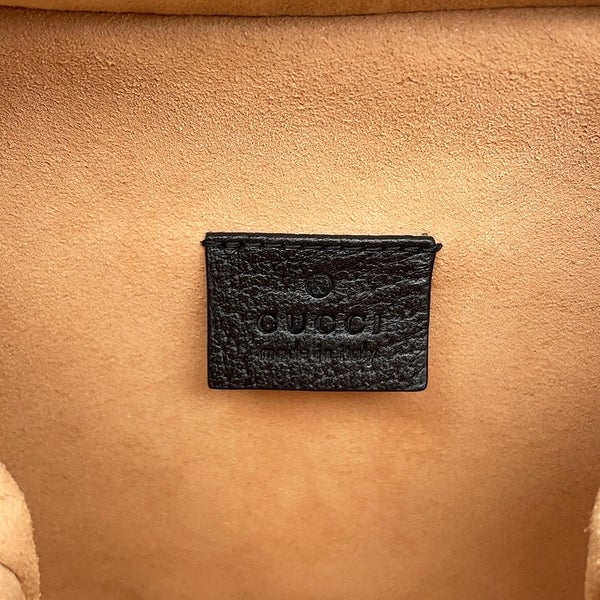 グッチ ハンドバッグ バンブー レザー 746251 GUCCI 2wayチェーンショルダーバッグ 黒