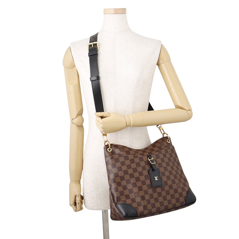 ルイヴィトン ショルダーバッグ ダミエ・エベヌ オデオン NM MM N50062 LOUIS VUITTON バッグ 黒 ブラック