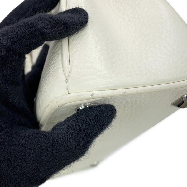 メゾンマルジェラ ハンドバッグ 5AC ミニ ドローストリングバッグ レザー キャンバス SB3WD0005 Maison Margiela 2WAY 白