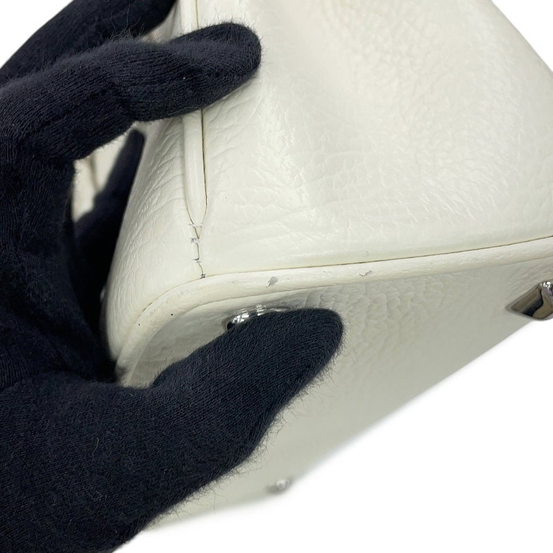 メゾンマルジェラ ハンドバッグ 5AC ミニ ドローストリングバッグ レザー キャンバス SB3WD0005 Maison Margiela 2WAY 白