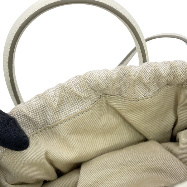 メゾンマルジェラ ハンドバッグ 5AC ミニ ドローストリングバッグ レザー キャンバス SB3WD0005 Maison Margiela 2WAY 白