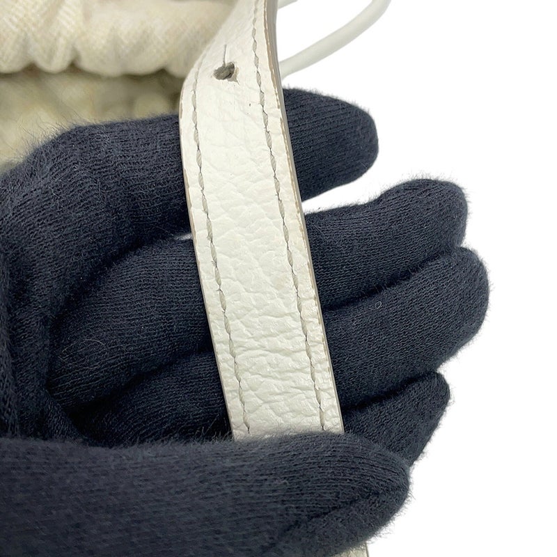 メゾンマルジェラ ハンドバッグ 5AC ミニ ドローストリングバッグ レザー キャンバス SB3WD0005 Maison Margiela 2WAY 白