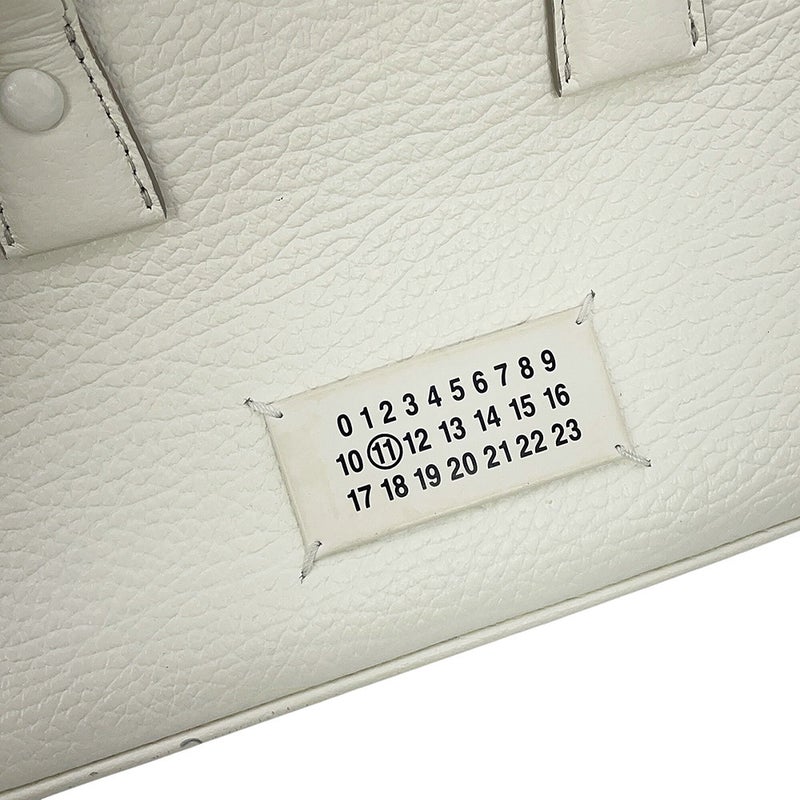 メゾンマルジェラ ハンドバッグ 5AC ミニ ドローストリングバッグ レザー キャンバス SB3WD0005 Maison Margiela 2WAY 白