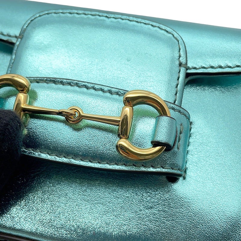 グッチ チェーンショルダーバッグ ホースビット 1955 ナノ レザー 760253 GUCCI