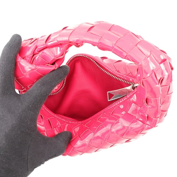 ボッテガヴェネタ ハンドバッグ イントレチャート ミニ ジョディ パテント 651876 BOTTEGA VENETA