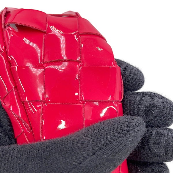 ボッテガヴェネタ ハンドバッグ イントレチャート ミニ ジョディ パテント 651876 BOTTEGA VENETA