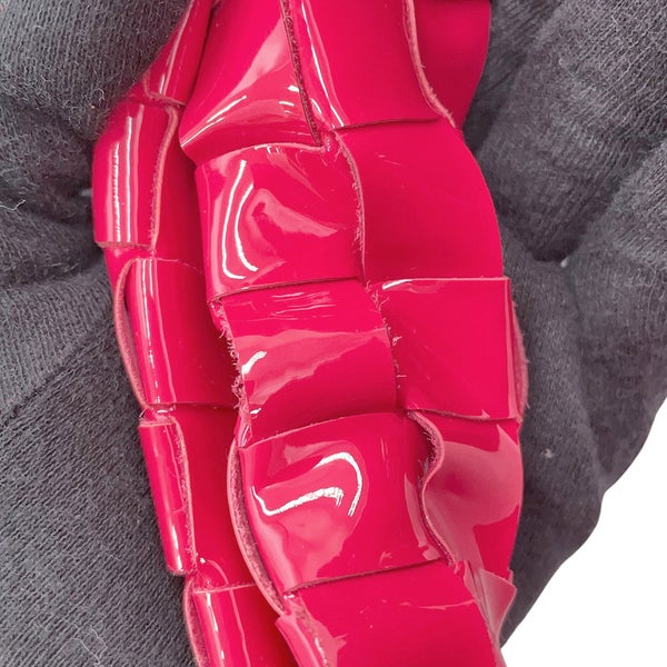 ボッテガヴェネタ ハンドバッグ イントレチャート ミニ ジョディ パテント 651876 BOTTEGA VENETA