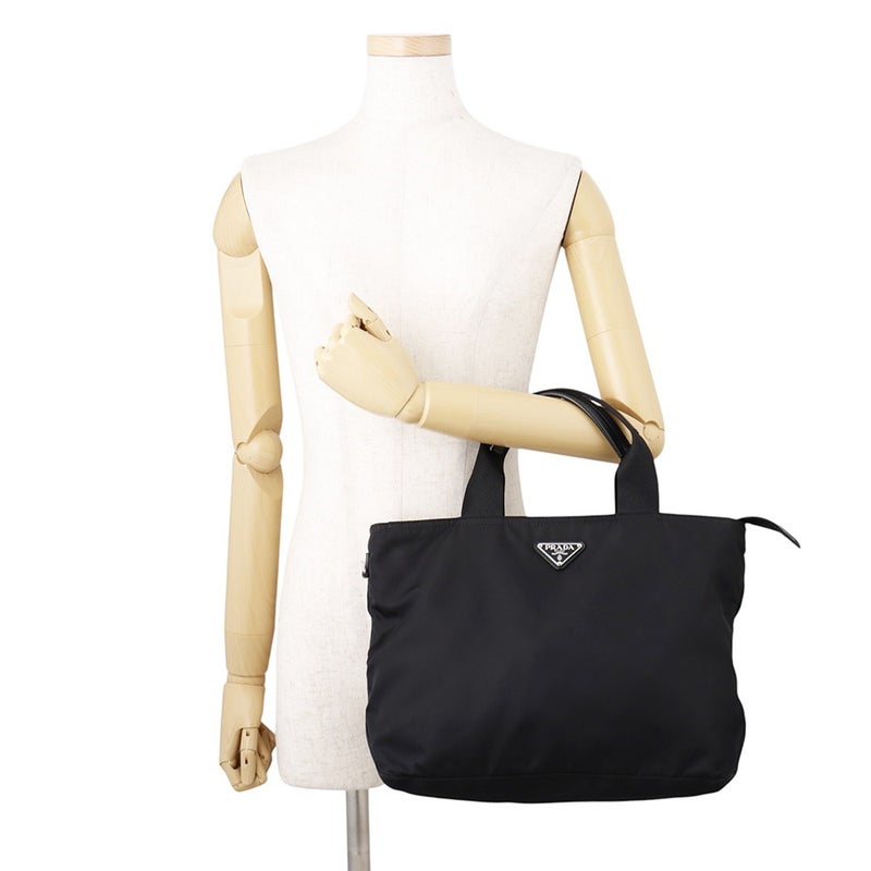 プラダ ハンドバッグ ナイロン トライアングル ロゴ 1BG867 PRADA 2wayショルダー 黒