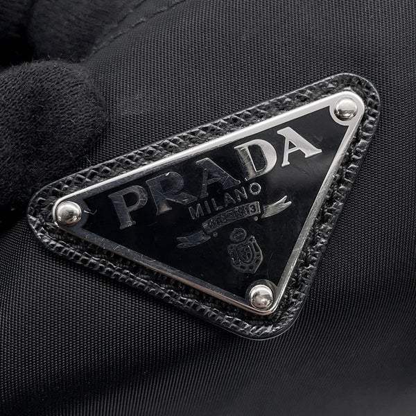 プラダ ハンドバッグ ナイロン トライアングル ロゴ 1BG867 PRADA 2wayショルダー 黒