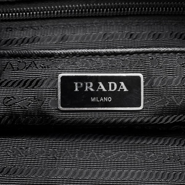 プラダ ハンドバッグ ナイロン トライアングル ロゴ 1BG867 PRADA 2wayショルダー 黒