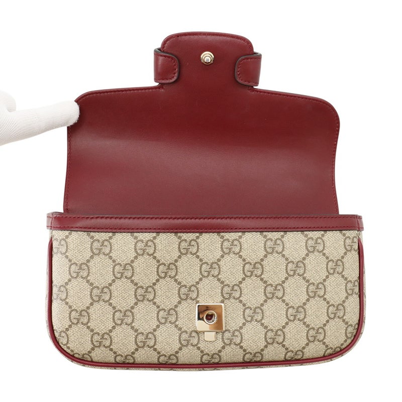グッチ ハンドバッグ ホースビット 1955 トップハンドル GGスプリーム/レザー 815206 GUCCI 2wayショルダーバッグ