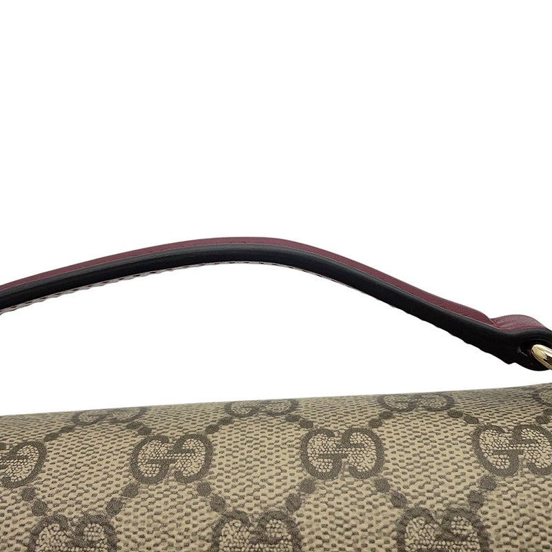 グッチ ハンドバッグ ホースビット 1955 トップハンドル GGスプリーム/レザー 815206 GUCCI 2wayショルダーバッグ