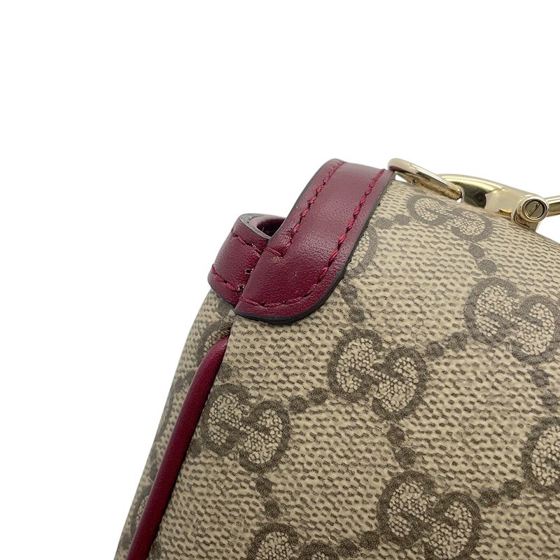 グッチ ハンドバッグ ホースビット 1955 トップハンドル GGスプリーム/レザー 815206 GUCCI 2wayショルダーバッグ