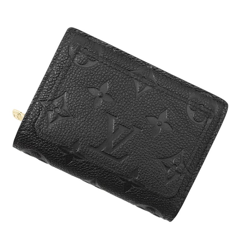 ルイヴィトン 二つ折り財布 モノグラム・アンプラント ポルトフォイユ・クレア M80151 LOUIS VUITTON 財布 ブラック 黒