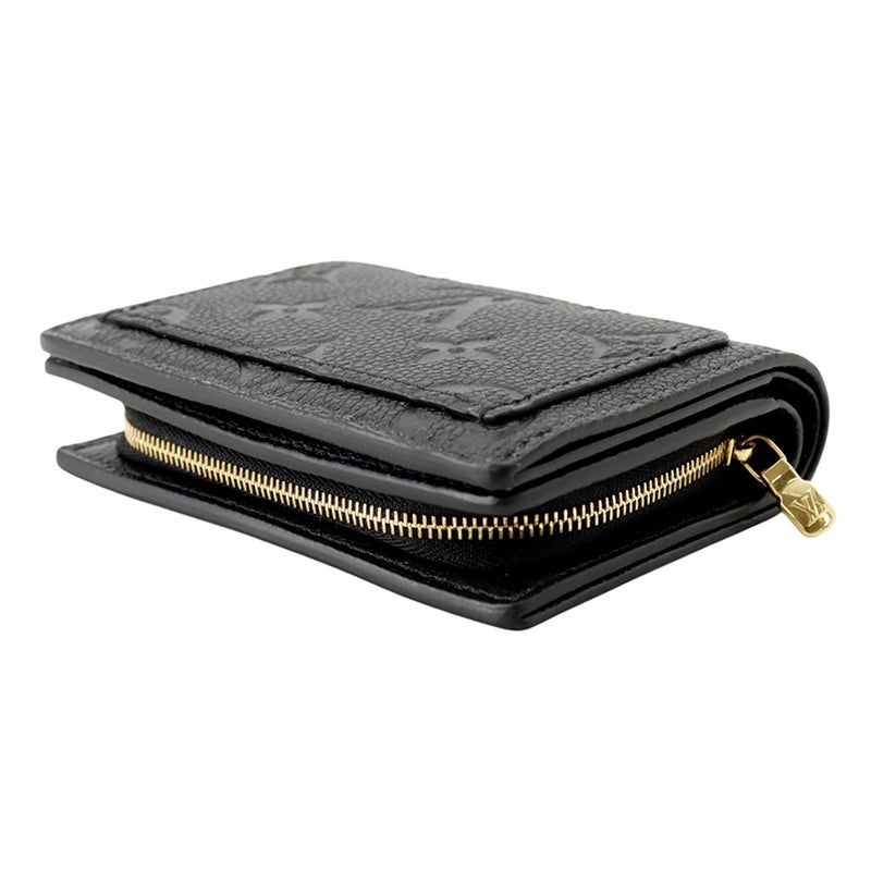 ルイヴィトン 二つ折り財布 モノグラム・アンプラント ポルトフォイユ・クレア M80151 LOUIS VUITTON 財布 ブラック 黒