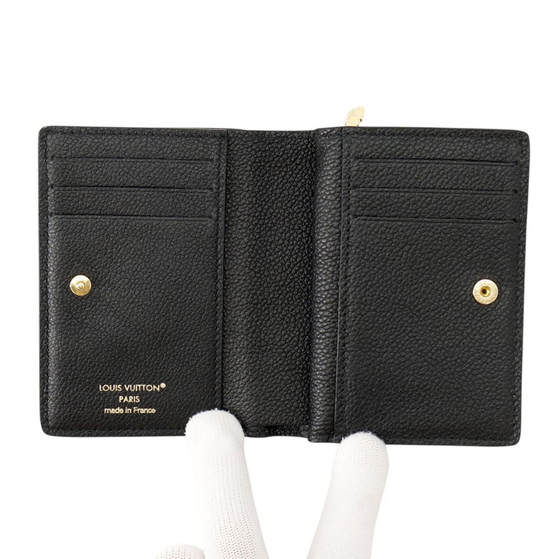 ルイヴィトン 二つ折り財布 モノグラム・アンプラント ポルトフォイユ・クレア M80151 LOUIS VUITTON 財布 ブラック 黒