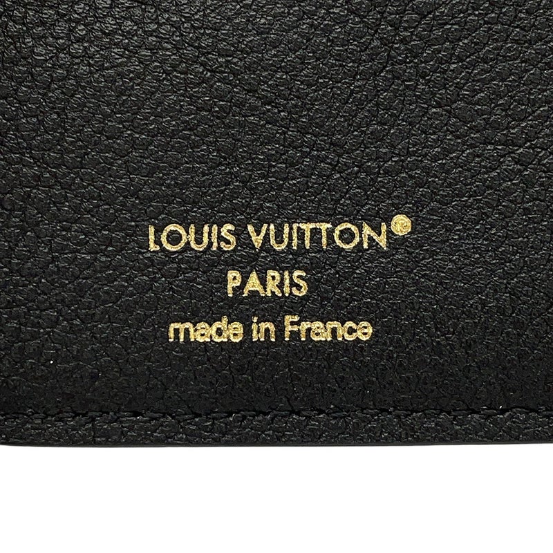 ルイヴィトン 二つ折り財布 モノグラム・アンプラント ポルトフォイユ・クレア M80151 LOUIS VUITTON 財布 ブラック 黒