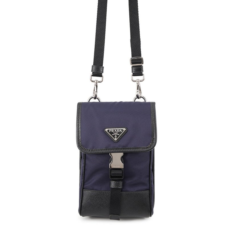プラダ ショルダーバッグ トライアングルロゴ キャンバス/レザー 2ZH109 PRADA