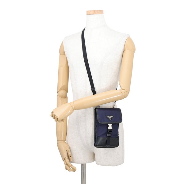 プラダ ショルダーバッグ トライアングルロゴ キャンバス/レザー 2ZH109 PRADA