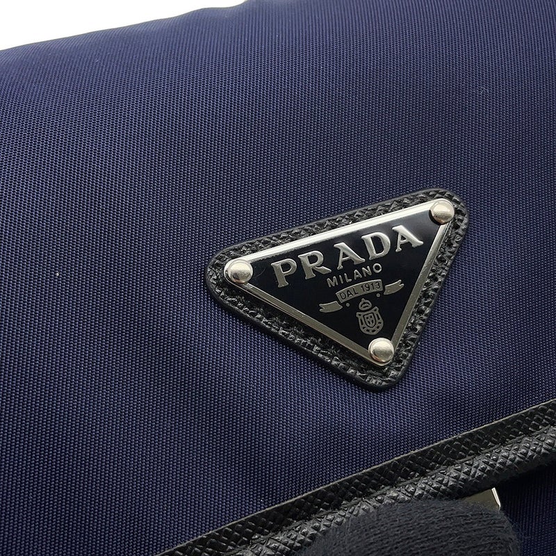 プラダ ショルダーバッグ トライアングルロゴ キャンバス/レザー 2ZH109 PRADA