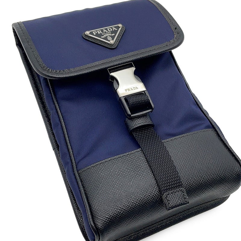 プラダ ショルダーバッグ トライアングルロゴ キャンバス/レザー 2ZH109 PRADA