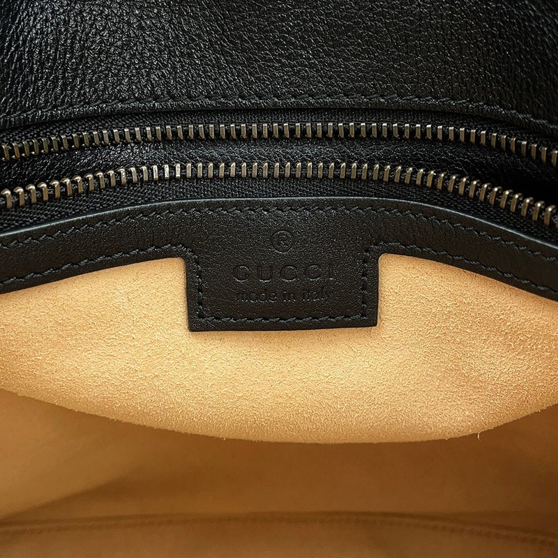 グッチ ハンドバッグ ダイアナ バンブー ミディアム カーフレザー 746124 GUCCI 2way 黒